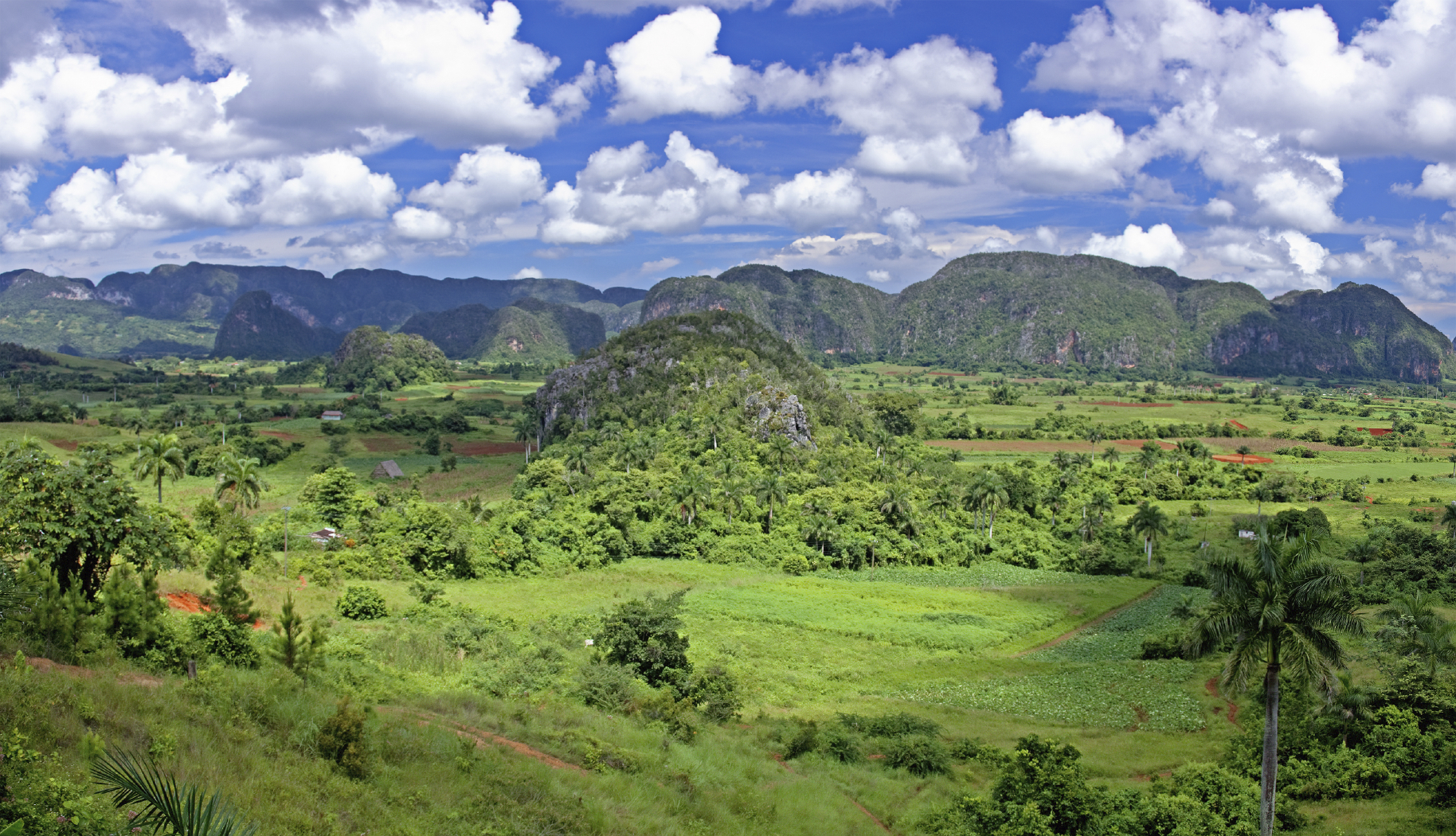 The valley of Vinales in Cuba. This is an UNESCO World Heritage site