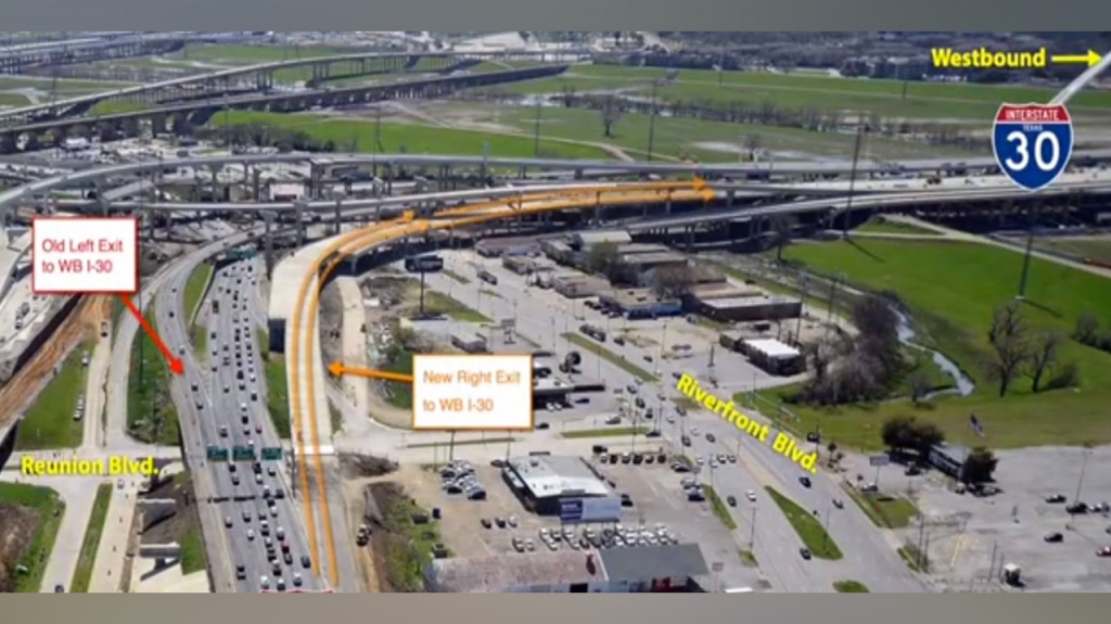 Traffic changes to I-35 to WB I-30 in Downtown Dallas | News Talk WBAP-AM