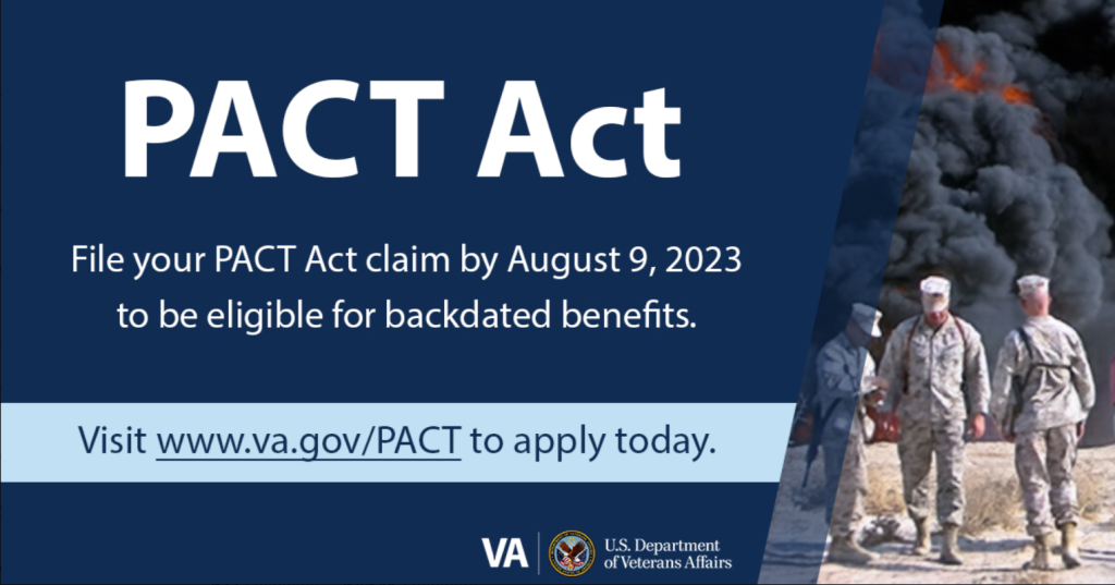 Veterans Eligible For Max Pact Act Benefits Need To File Before August 9 2023 News Talk Wbap Am 8376