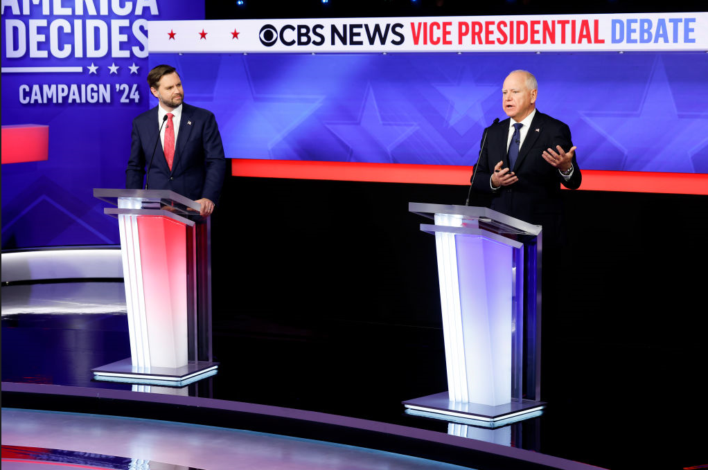 Walz and Vance Face Off in Policy Heavy Discussion in CBS VP Debate ...